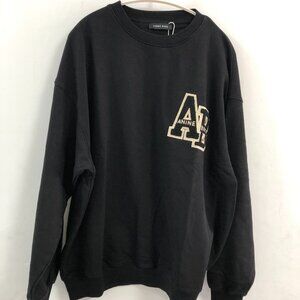 NWT Anine Bing Black Sweatshirt with Cream Logo